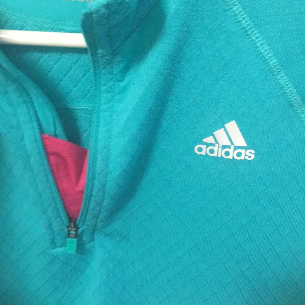 Adidas Womens fleece lined running shirt - Picture 4 of 6